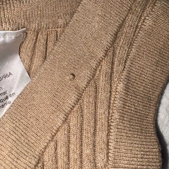 H&M Tan Ribbed Knit Crop Top - Picture 4 of 4